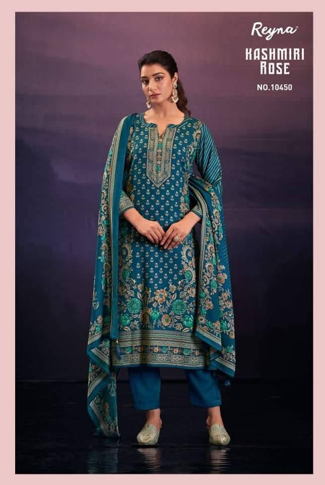 Kashmiri Rose By Reyna 10447  To 10450 Series Beautiful Festive Suits Colorful Stylish Fancy Casual Wear & Ethnic Wear Pure Pashmina Dresses At Wholesale Price