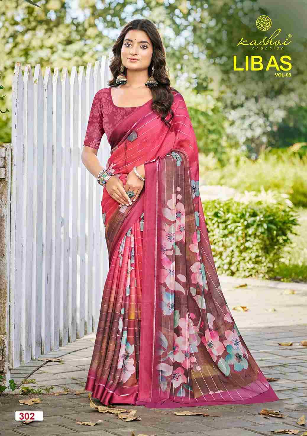 Libas Vol-3 By Kashvi Creation 301 To 308 Series Indian Traditional Wear Collection Beautiful Stylish Fancy Colorful Party Wear & Occasional Wear Dull Moss With Satin Zari Sarees At Wholesale Price