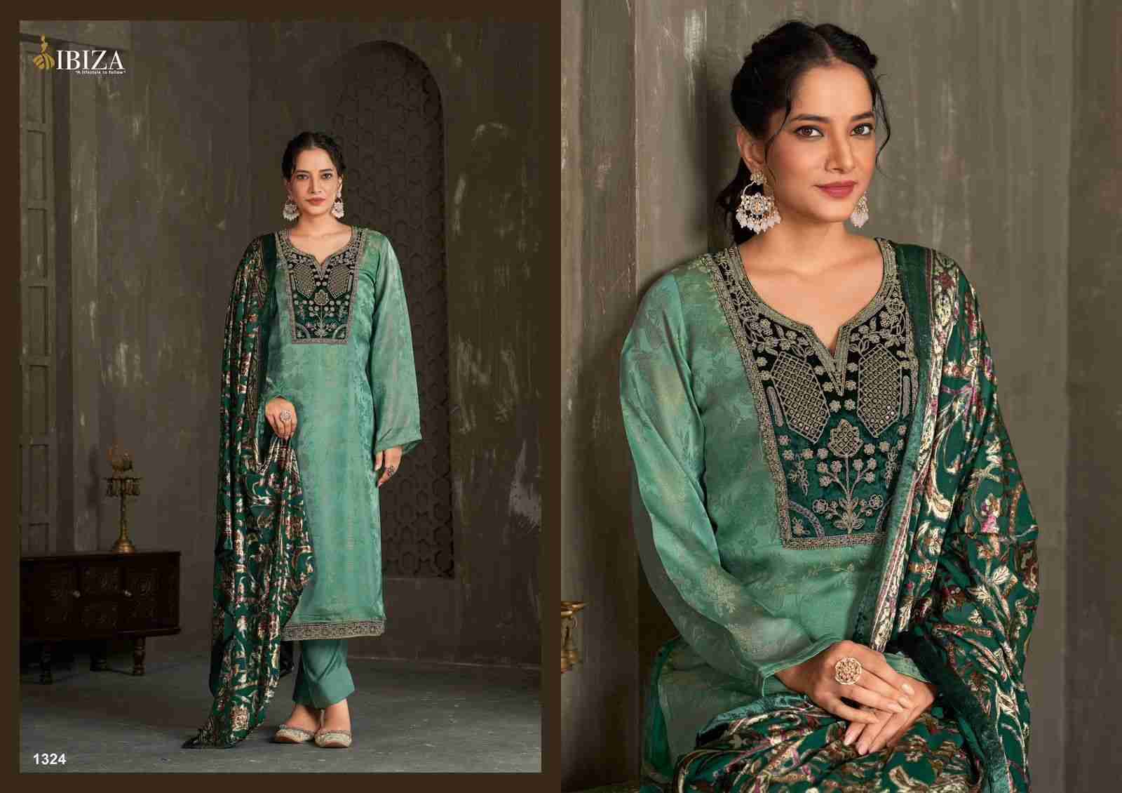 Royal By Ibiza 1321 To 1324 Series Beautiful Festive Suits Colorful Stylish Fancy Casual Wear & Ethnic Wear Morocco Pure Silk Dresses At Wholesale Price