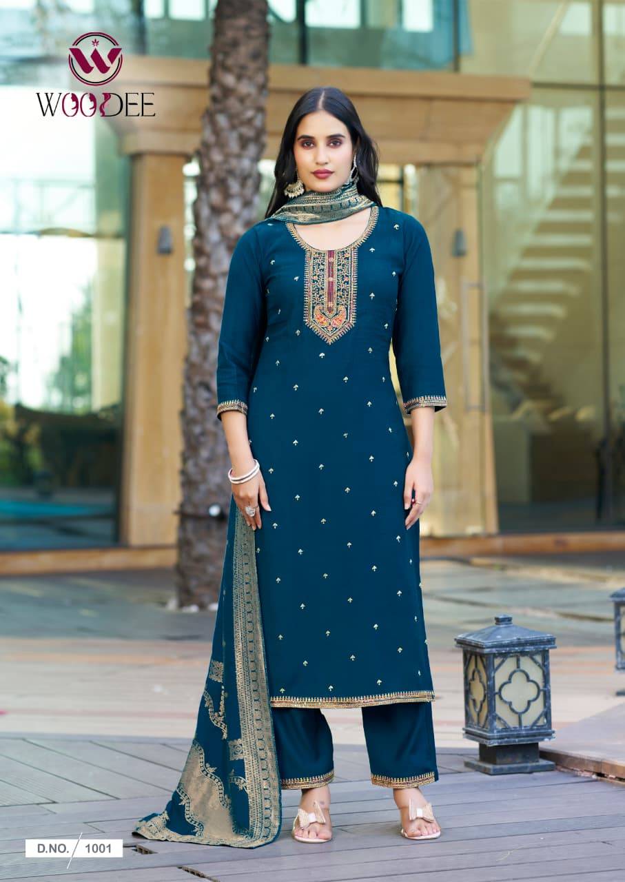 Hansika By Woodee 1001 To 1006 Series Designer Stylish Fancy Colorful Beautiful Party Wear & Ethnic Wear Collection Premium Viscose Vertican Dresses At Wholesale Price