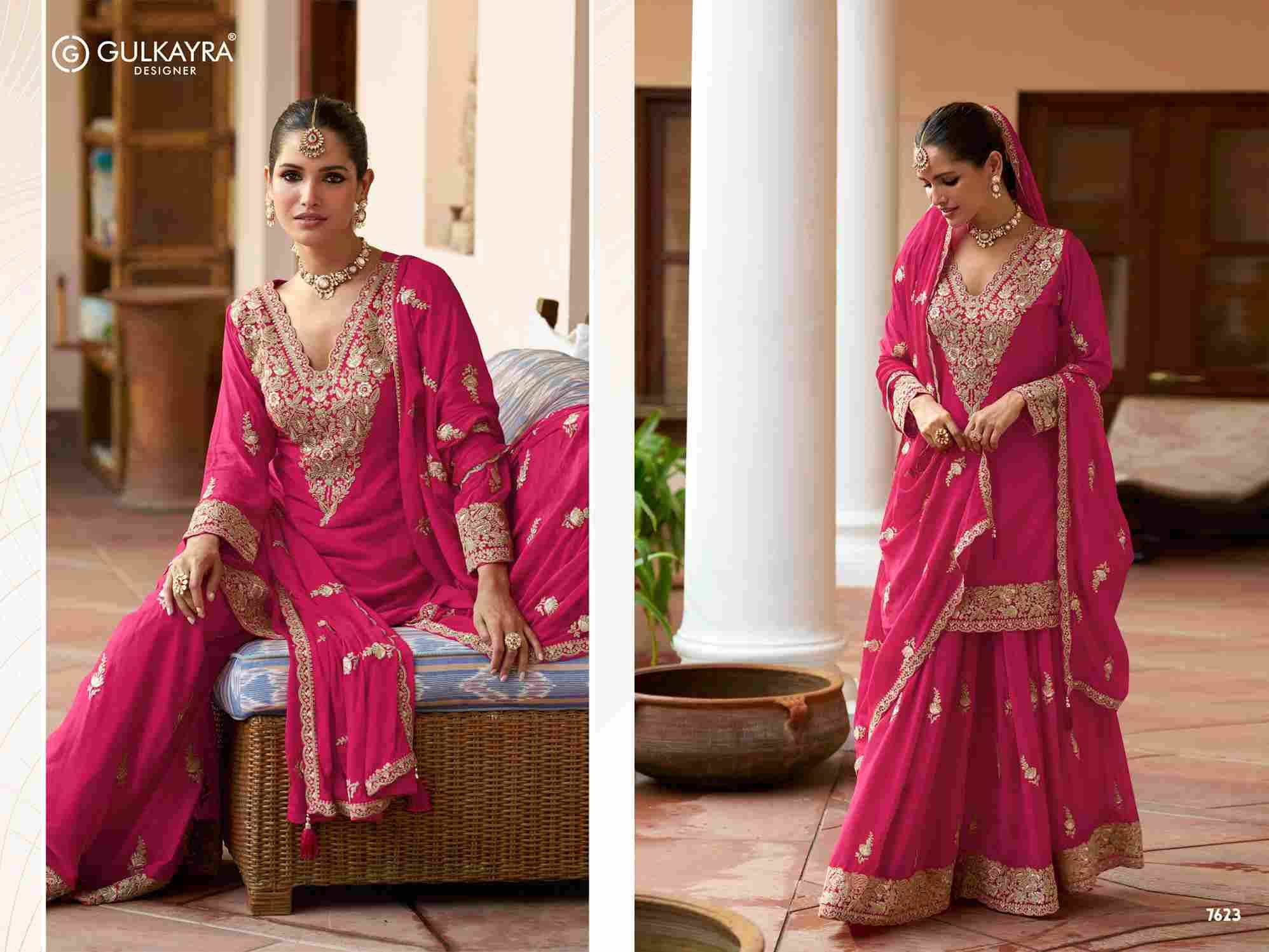 Varnika By Gulkayra Designer 7622 To 7624 Series Beautiful Suits Colorful Stylish Fancy Casual Wear & Ethnic Wear Chinnon Dresses At Wholesale Price