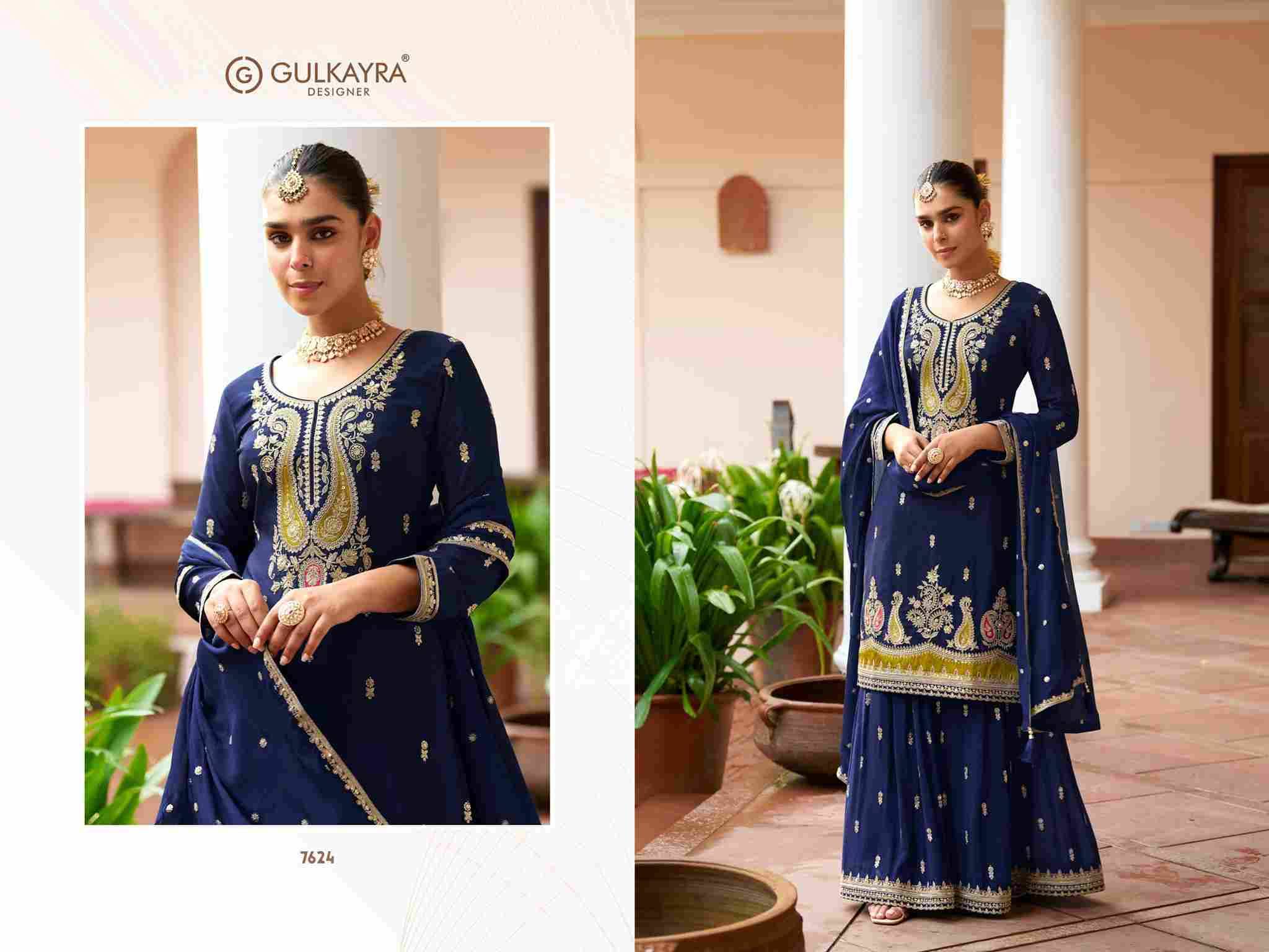 Varnika By Gulkayra Designer 7622 To 7624 Series Beautiful Suits Colorful Stylish Fancy Casual Wear & Ethnic Wear Chinnon Dresses At Wholesale Price