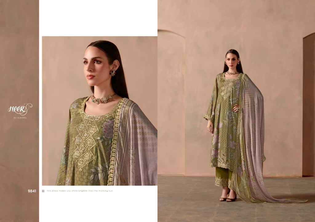 Classic By Kimora Fashion 9841 To 9846 Series Designer Festive Suits Collection Beautiful Stylish Fancy Colorful Party Wear & Occasional Wear Pure Muslin Dresses At Wholesale Price