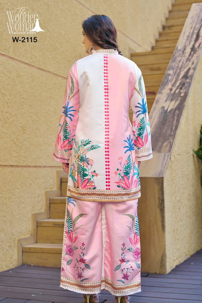 W-2115 By Fashid Wholesale Designer Stylish Fancy Colorful Beautiful Party Wear & Ethnic Wear Collection Satin Tops With Bottom At Wholesale Price