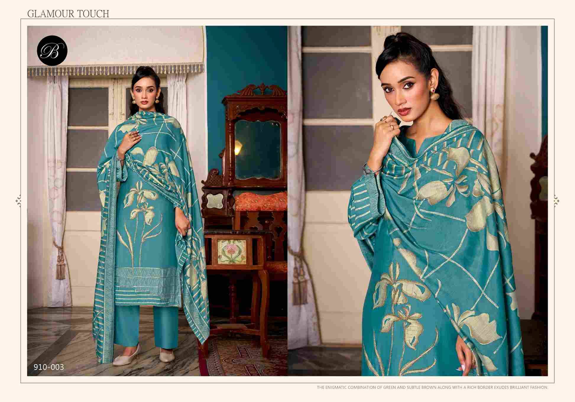 Betaab By Belliza 910-001 To 910-006 Series Beautiful Festive Suits Stylish Fancy Colorful Casual Wear & Ethnic Wear Pure Modal Viscose Muslin Print Dresses At Wholesale Price