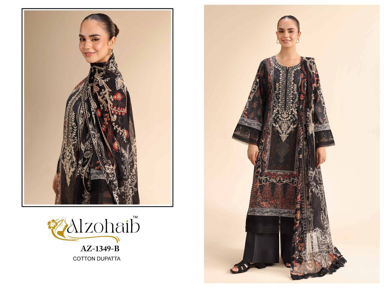 Aalsha Vol-1 By Alzohaib Series Beautiful Pakistani Suits Stylish Fancy Colorful Party Wear & Occasional Wear Pure Cotton Print Dresses At Wholesale Price