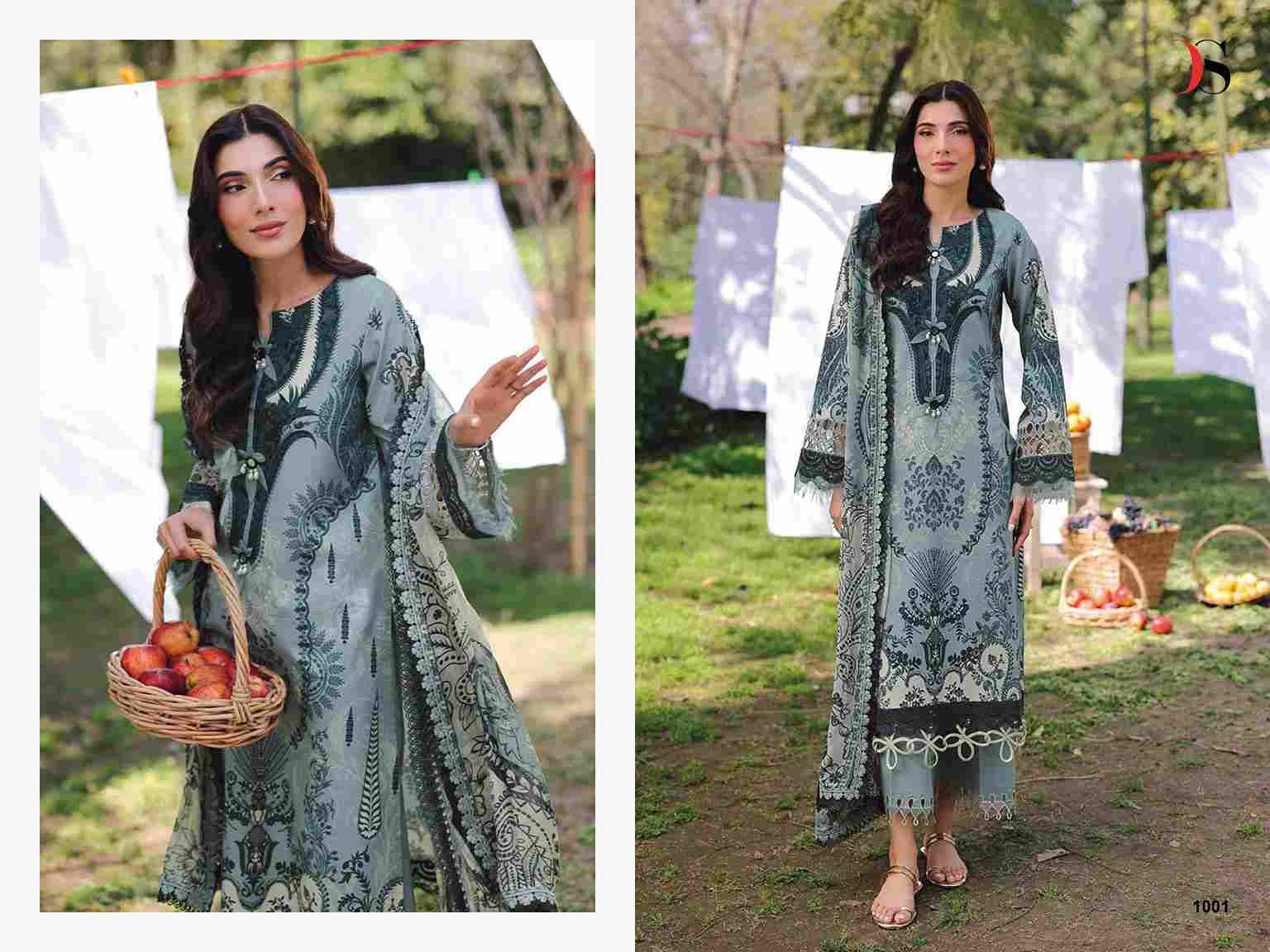 Jade Bliss Lawn-25 Vol-2 By Deepsy Suits 1001 To 1006 Series Designer Pakistani Suits Beautiful Stylish Fancy Colorful Party Wear & Occasional Wear Pure Cotton Dresses At Wholesale Price