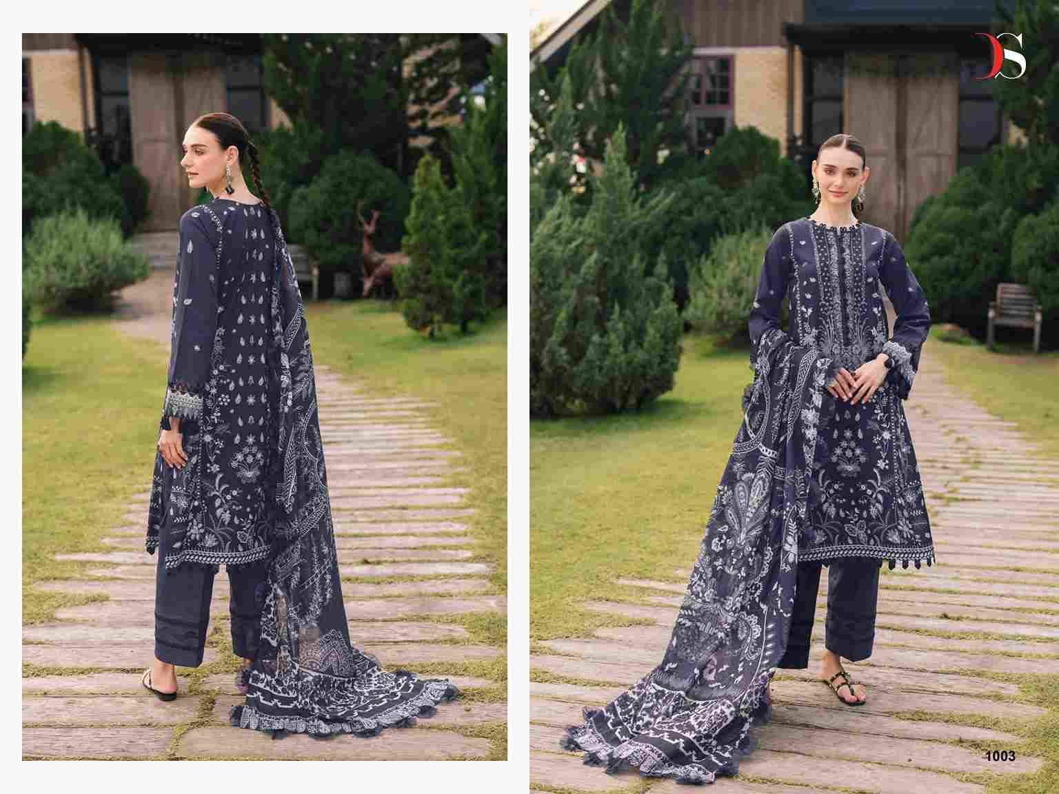 Jade Bliss Lawn-25 Vol-2 By Deepsy Suits 1001 To 1006 Series Designer Pakistani Suits Beautiful Stylish Fancy Colorful Party Wear & Occasional Wear Pure Cotton Dresses At Wholesale Price