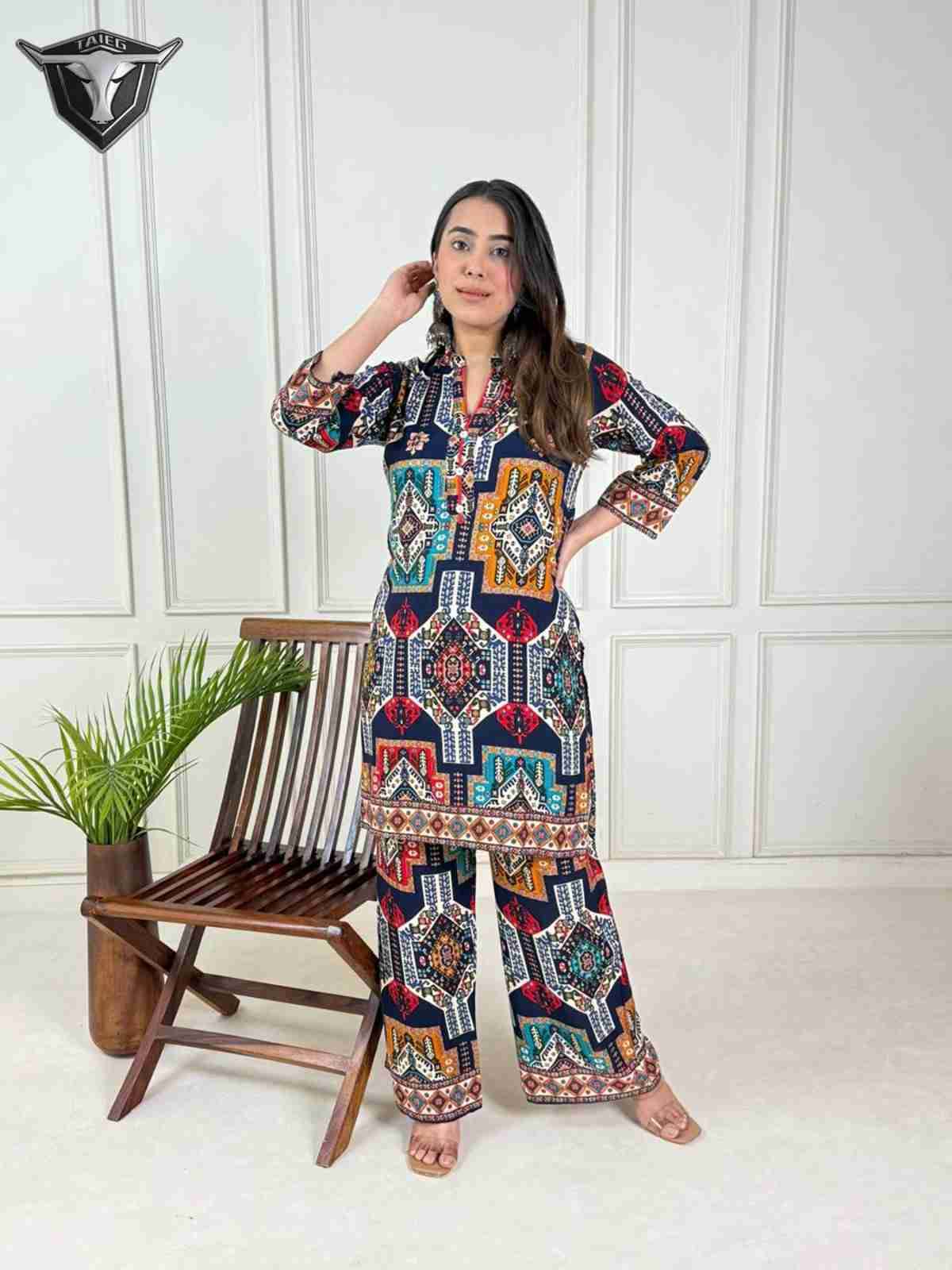 K-427 By Fashid Wholesale 01 To 16 Series Beautiful Suits Stylish Fancy Colorful Party Wear & Occasional Wear Rayon Print Co-Ord At Wholesale Price