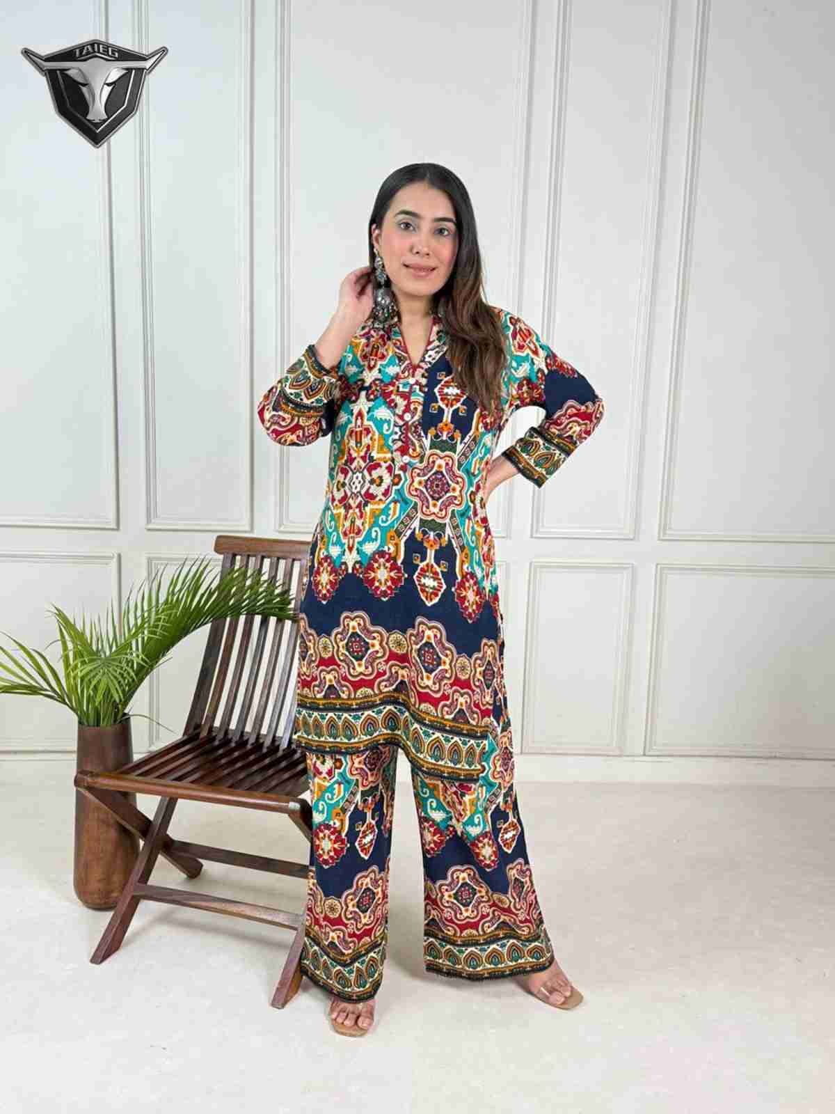 K-427 By Fashid Wholesale 01 To 16 Series Beautiful Suits Stylish Fancy Colorful Party Wear & Occasional Wear Rayon Print Co-Ord At Wholesale Price