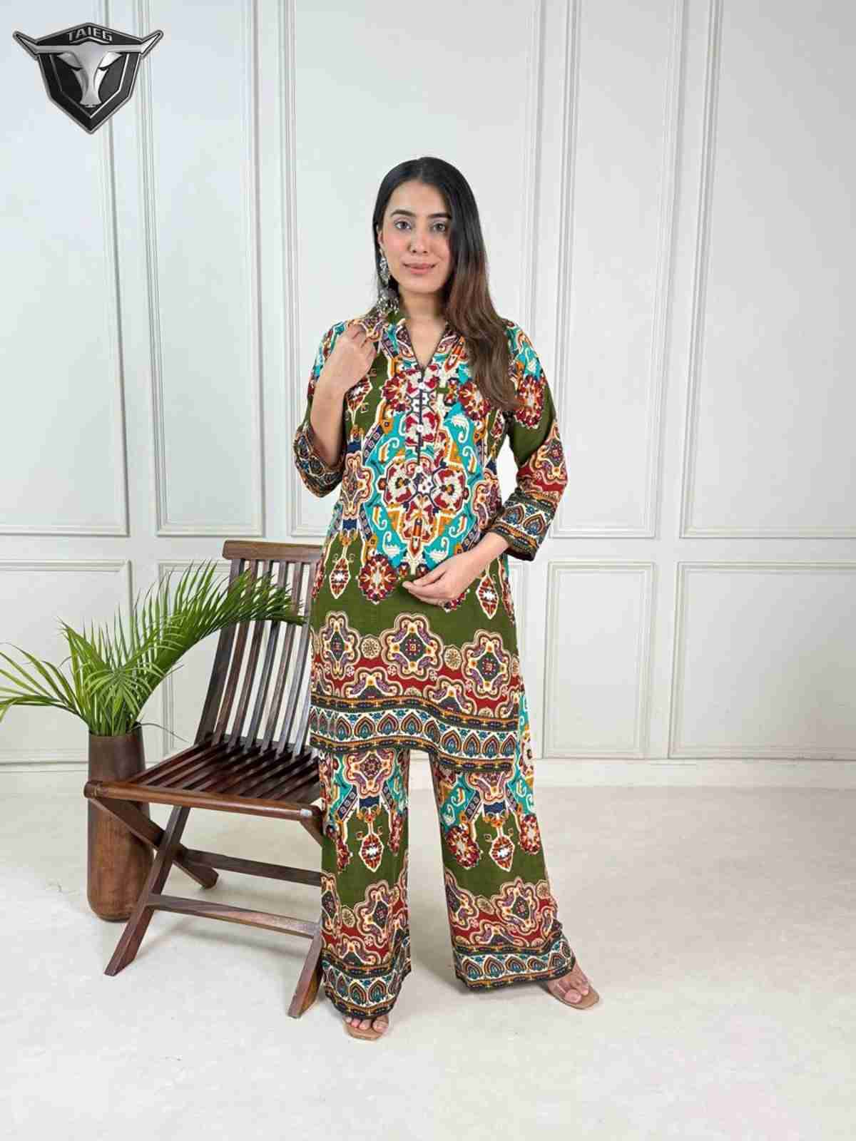 K-427 By Fashid Wholesale 01 To 16 Series Beautiful Suits Stylish Fancy Colorful Party Wear & Occasional Wear Rayon Print Co-Ord At Wholesale Price