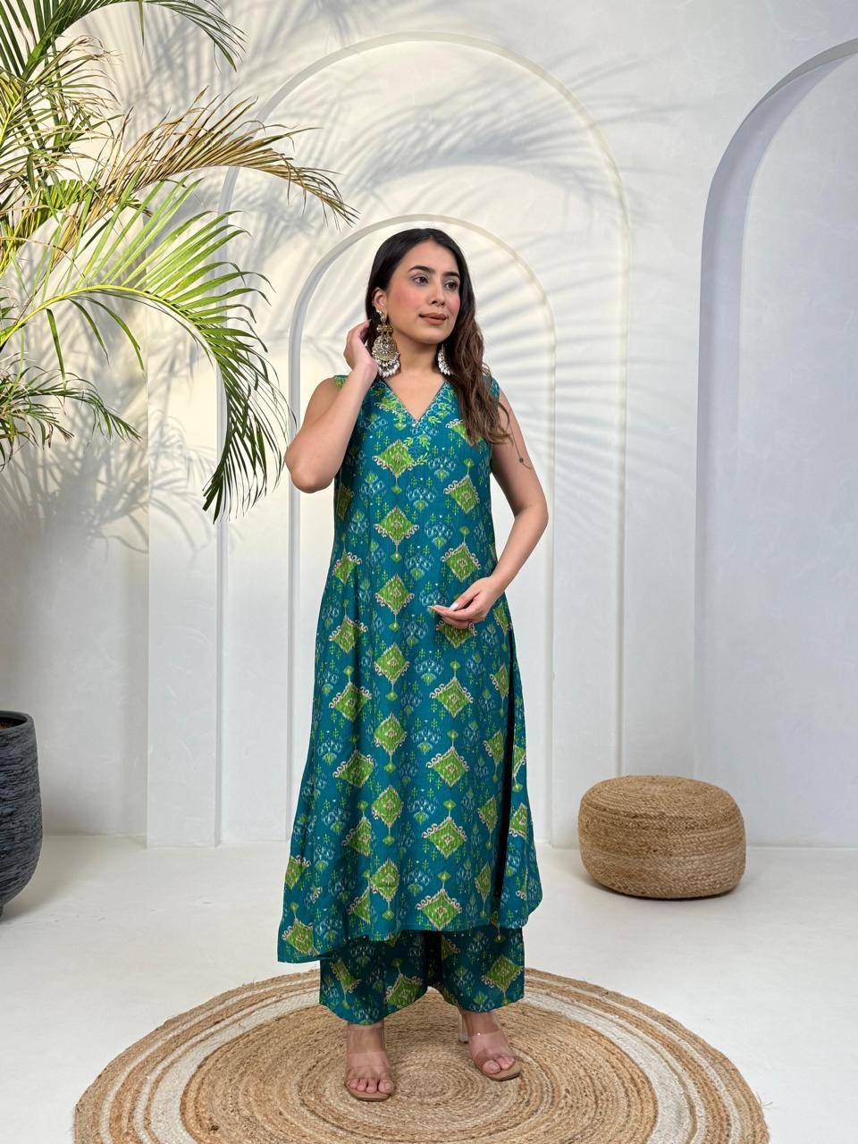 K-426 By Fashid Wholesale 01 To 19 Series Beautiful Suits Stylish Fancy Colorful Party Wear & Occasional Wear Vertican Print Co-Ord At Wholesale Price