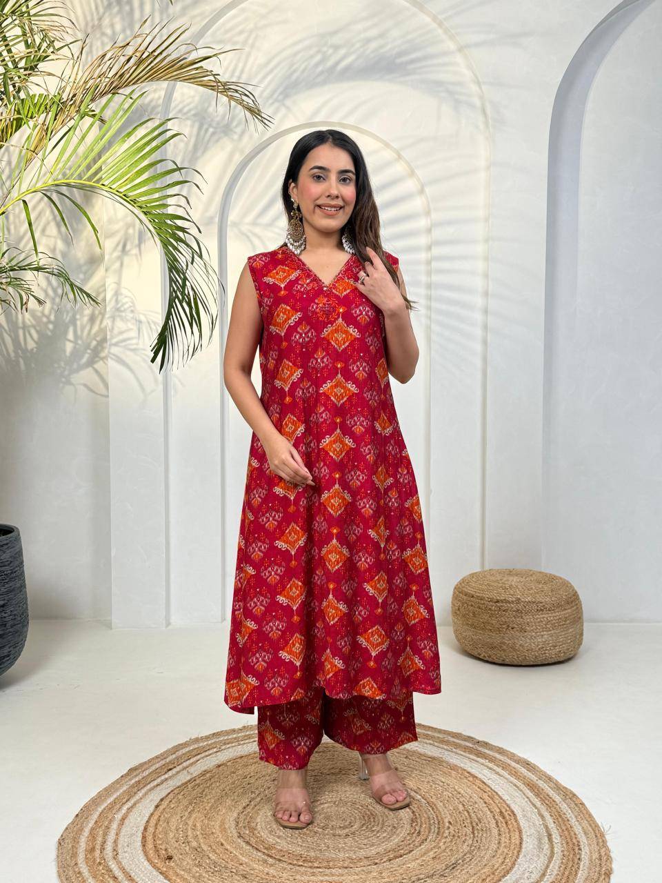 K-426 By Fashid Wholesale 01 To 19 Series Beautiful Suits Stylish Fancy Colorful Party Wear & Occasional Wear Vertican Print Co-Ord At Wholesale Price