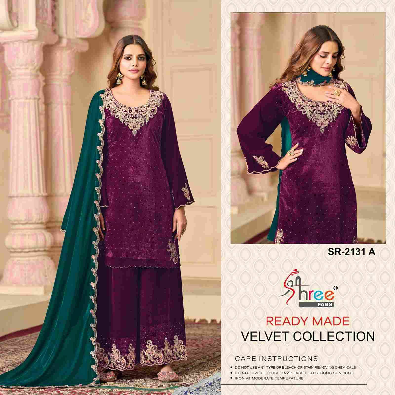 Shree Fabs Hit Design R-2131 Colours By Shree Fabs R-2131-A To R-2131-D Series Designer Pakistani Suits Collection Beautiful Stylish Fancy Colorful Party Wear & Occasional Wear Premium Velvet Dresses At Wholesale Price