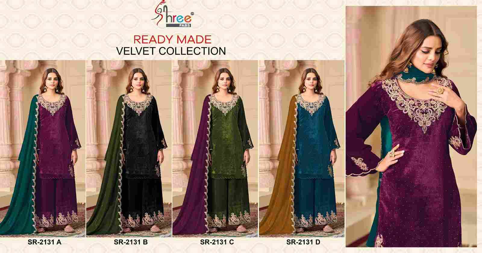 Shree Fabs Hit Design R-2131 Colours By Shree Fabs R-2131-A To R-2131-D Series Designer Pakistani Suits Collection Beautiful Stylish Fancy Colorful Party Wear & Occasional Wear Premium Velvet Dresses At Wholesale Price