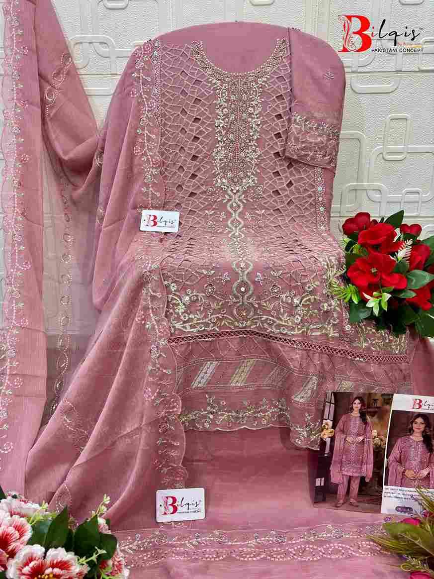 Bilqis 213 Colours By Bilqis 213-A To 213-D Series Beautiful Pakistani Suits Stylish Fancy Colorful Party Wear & Occasional Wear Chiffon Embroidery Dresses At Wholesale Price
