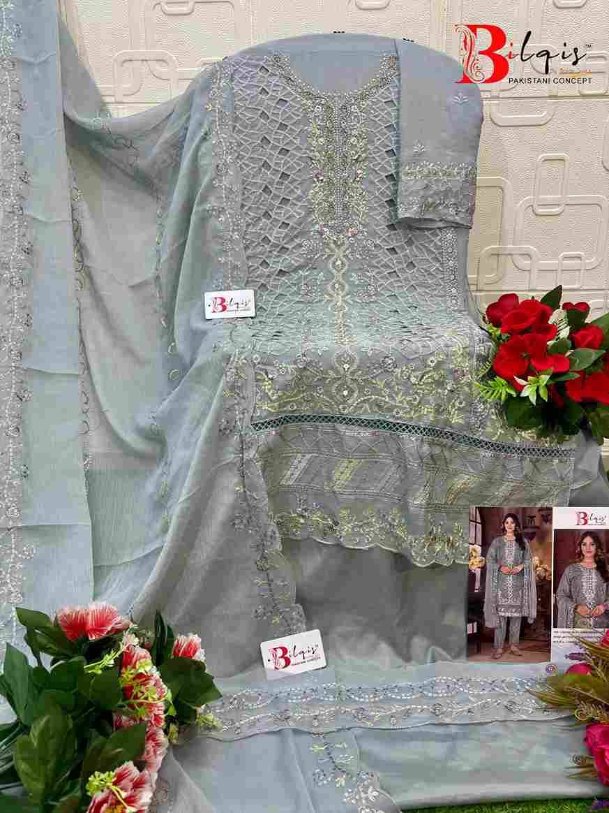 Bilqis 213 Colours By Bilqis 213-A To 213-D Series Beautiful Pakistani Suits Stylish Fancy Colorful Party Wear & Occasional Wear Chiffon Embroidery Dresses At Wholesale Price