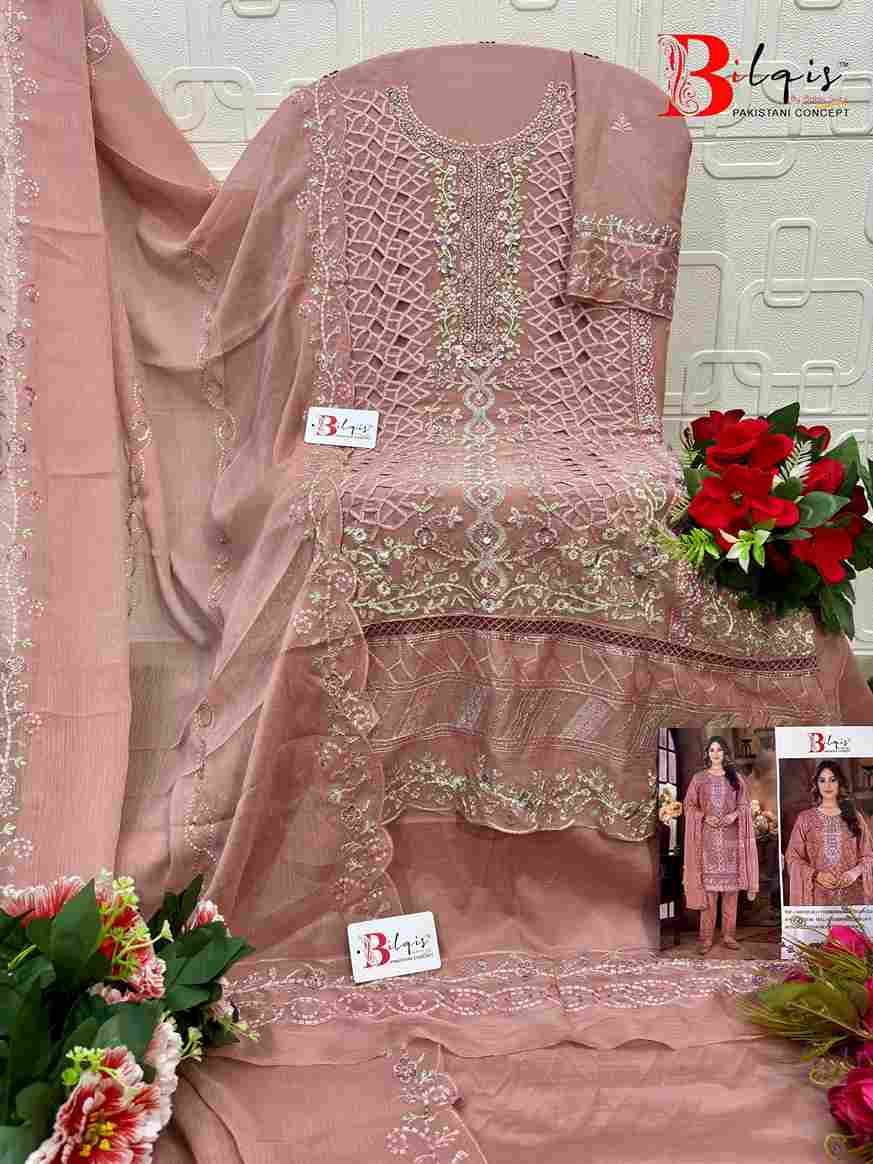 Bilqis 213 Colours By Bilqis 213-A To 213-D Series Beautiful Pakistani Suits Stylish Fancy Colorful Party Wear & Occasional Wear Chiffon Embroidery Dresses At Wholesale Price