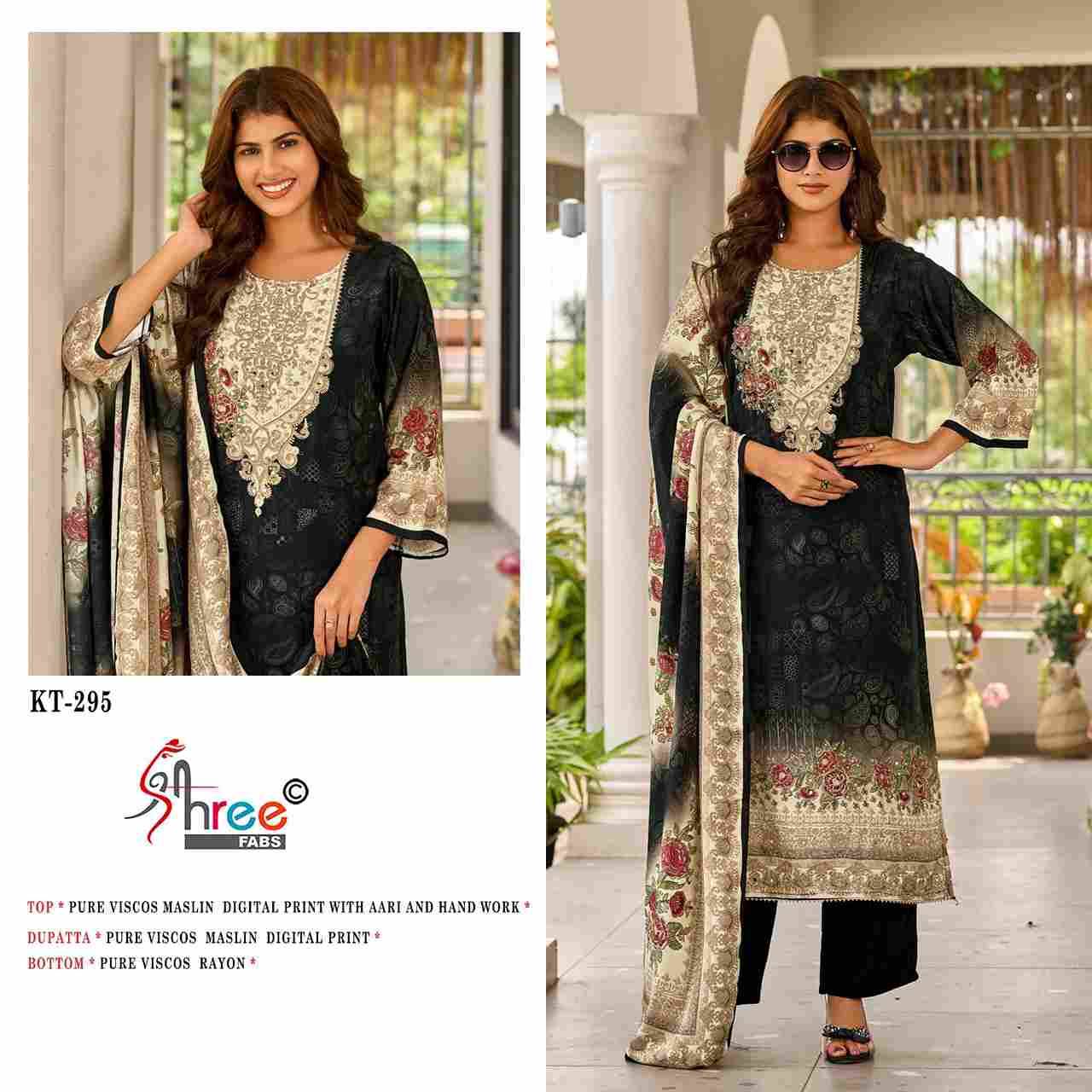 Shree Fabs Hit Design KT-295 Colours By Shree Fabs KT-295-A To KT-295-D Series Designer Pakistani Suits Beautiful Fancy Stylish Colorful Party Wear & Occasional Wear Pure Viscose Muslin Print Dresses At Wholesale Price