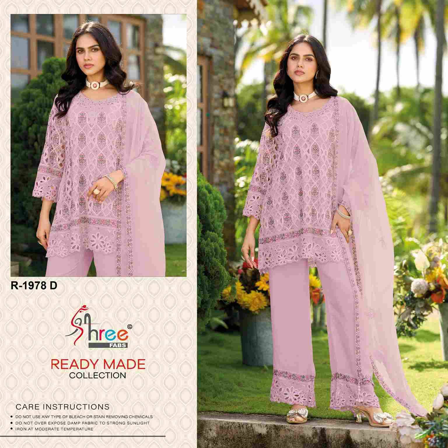 Shree Fabs Hit Design R-1978 Colours By Shree Fabs R-1978-A To R-1978-D Series Designer Pakistani Suits Collection Beautiful Stylish Fancy Colorful Party Wear & Occasional Wear Air Tex Chinnon Dresses At Wholesale Price