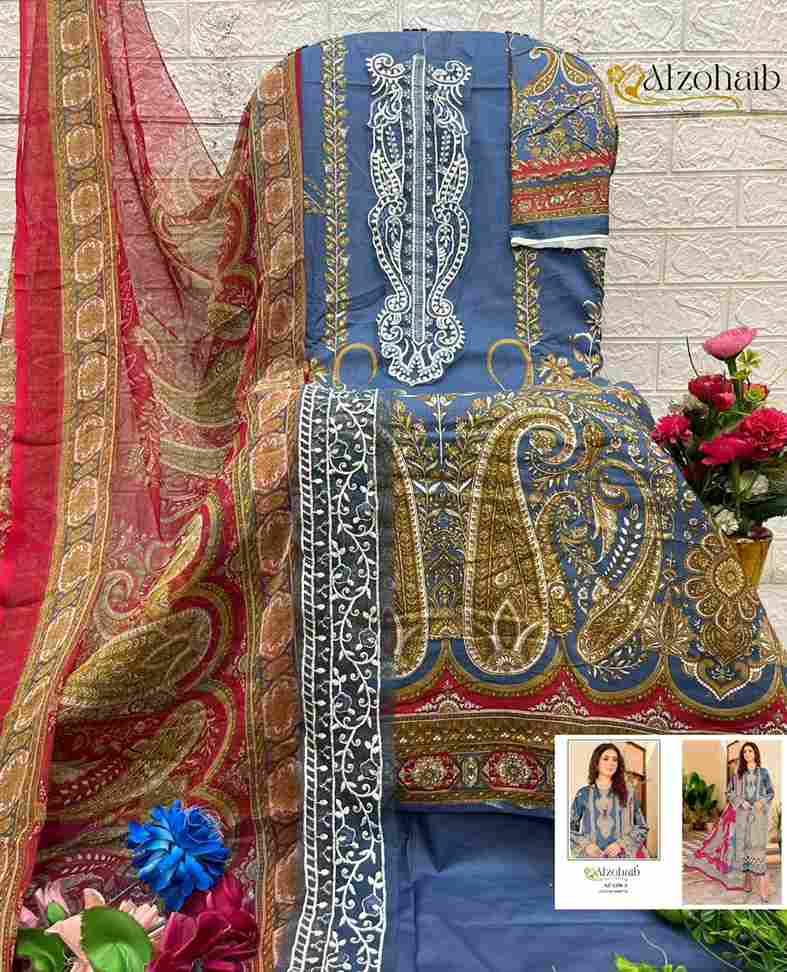 Aaida Vol-1 By Alzohaib Series Beautiful Pakistani Suits Stylish Fancy Colorful Party Wear & Occasional Wear Pure Cotton Print Dresses At Wholesale Price
