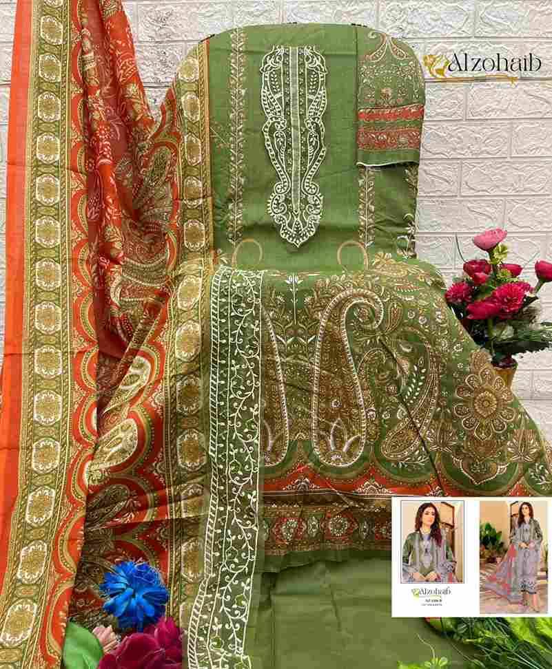 Aaida Vol-1 By Alzohaib Series Beautiful Pakistani Suits Stylish Fancy Colorful Party Wear & Occasional Wear Pure Cotton Print Dresses At Wholesale Price