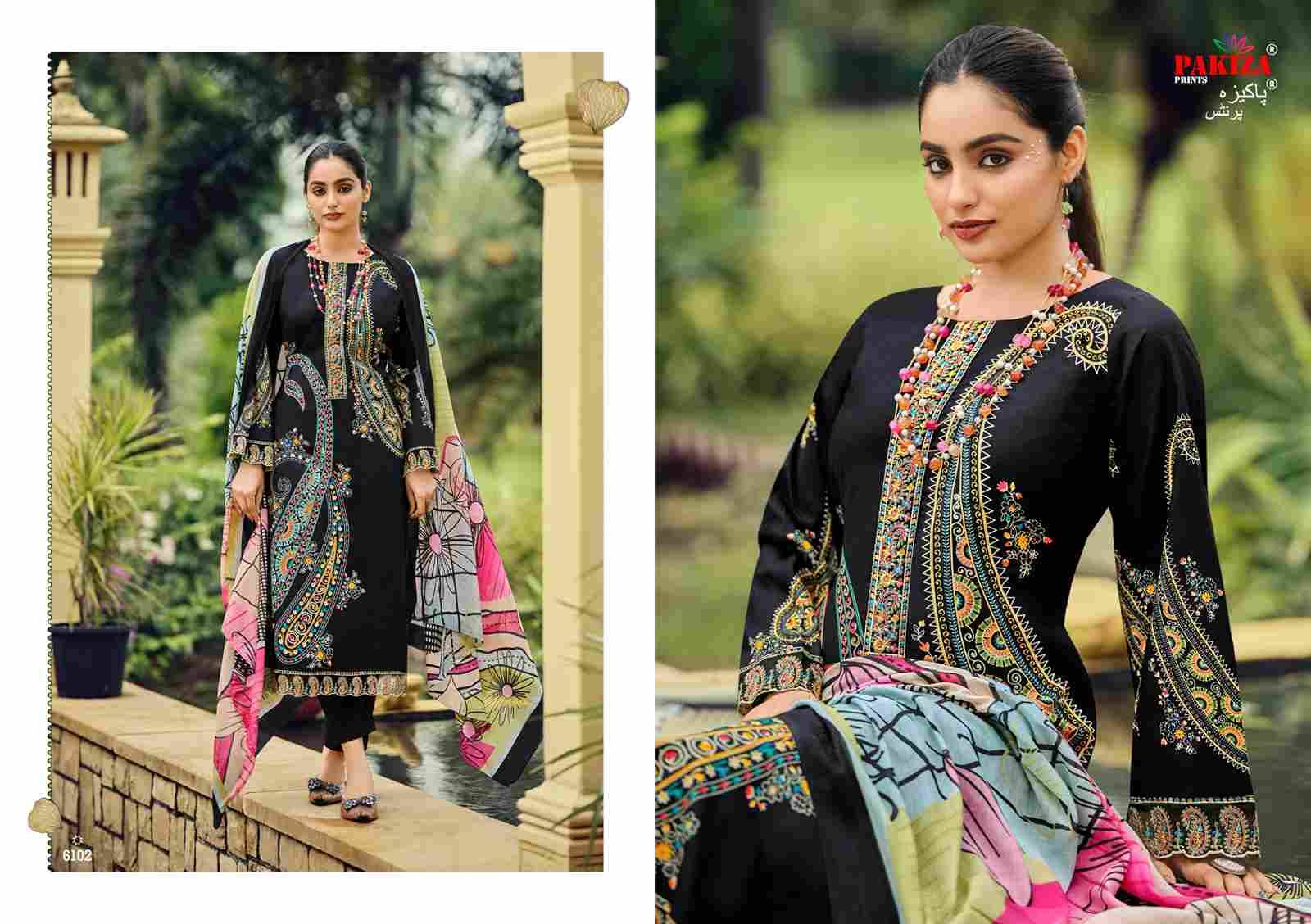 Zarqash Vol-99 By Pakiza Prints 6001 To 6006 Series Beautiful Festive Suits Stylish Fancy Colorful Party Wear & Occasional Wear Lawn Dresses At Wholesale Price