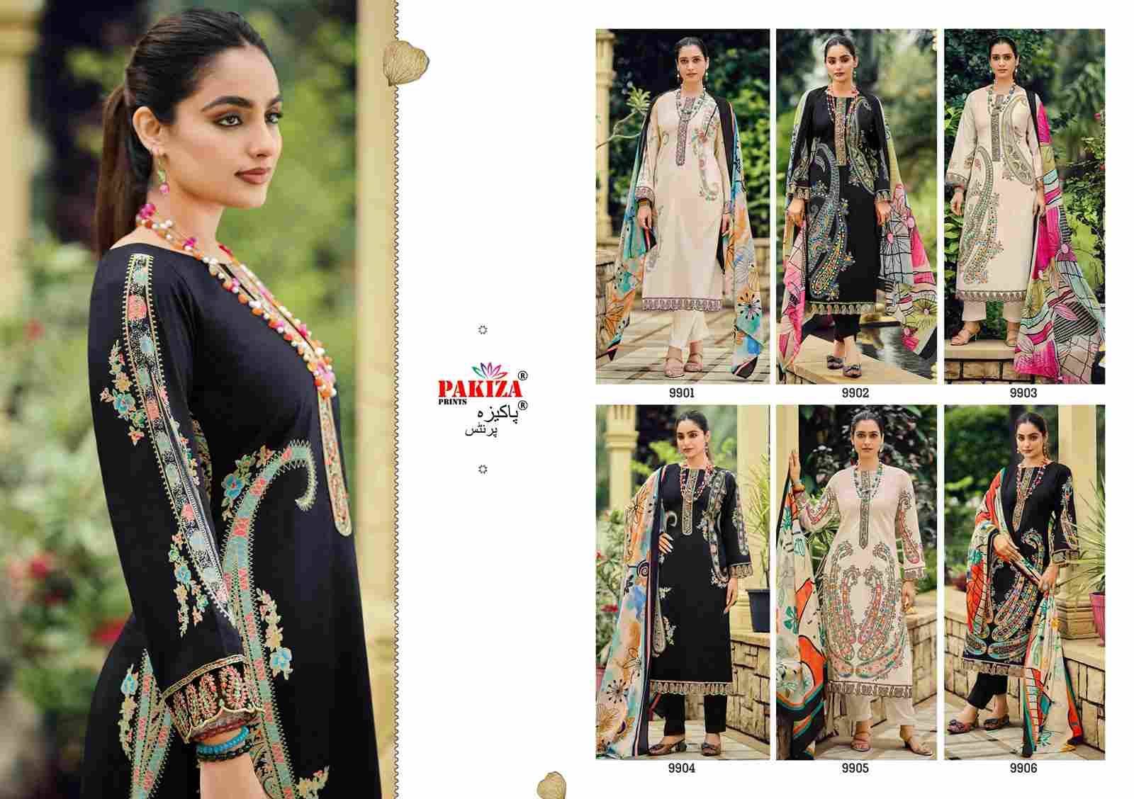 Zarqash Vol-99 By Pakiza Prints 6001 To 6006 Series Beautiful Festive Suits Stylish Fancy Colorful Party Wear & Occasional Wear Lawn Dresses At Wholesale Price