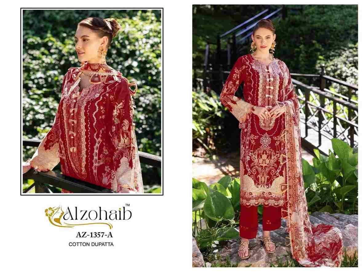 Humaira Vol-1 By Alzohaib Series Beautiful Pakistani Suits Stylish Fancy Colorful Party Wear & Occasional Wear Pure Cotton Print Dresses At Wholesale Price