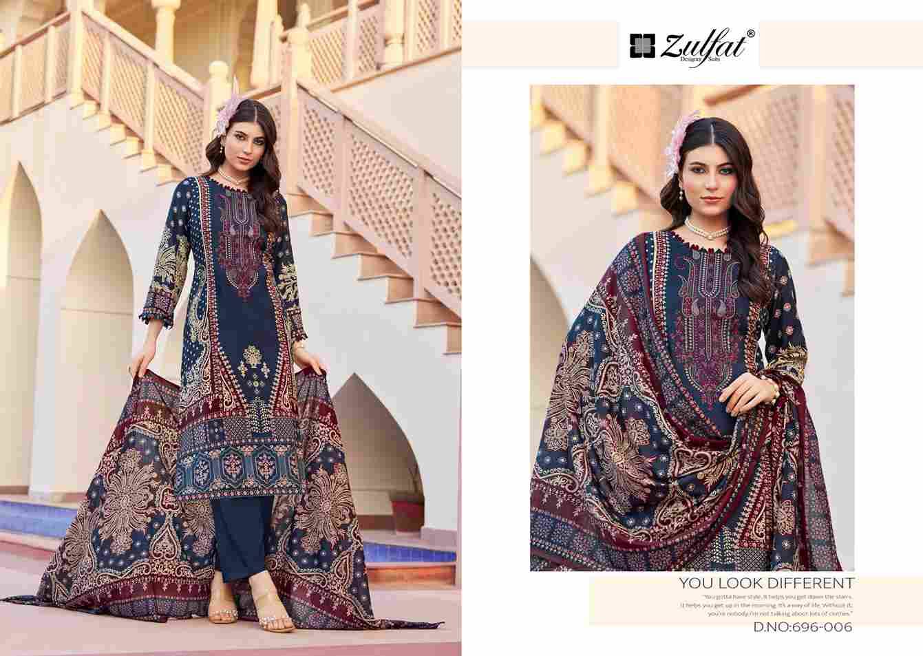 Sanam By Zulfat 696-001 To 696-008 Series Beautiful Festive Suits Stylish Fancy Colorful Casual Wear & Ethnic Wear Pure Rayon Dresses At Wholesale Price