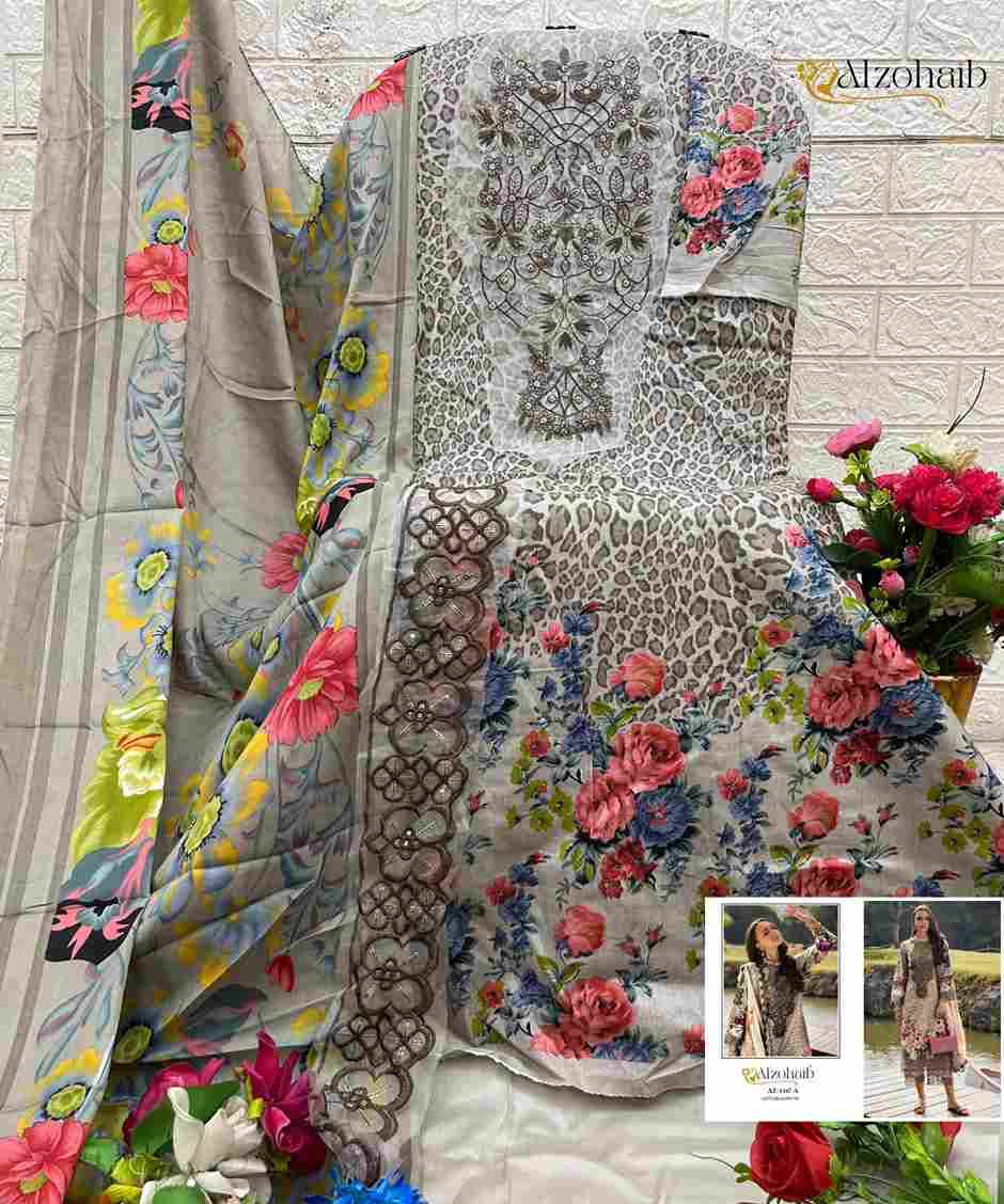 Aamina Vol-1 By Alzohaib Series Beautiful Pakistani Suits Stylish Fancy Colorful Party Wear & Occasional Wear Pure Cotton Print Dresses At Wholesale Price