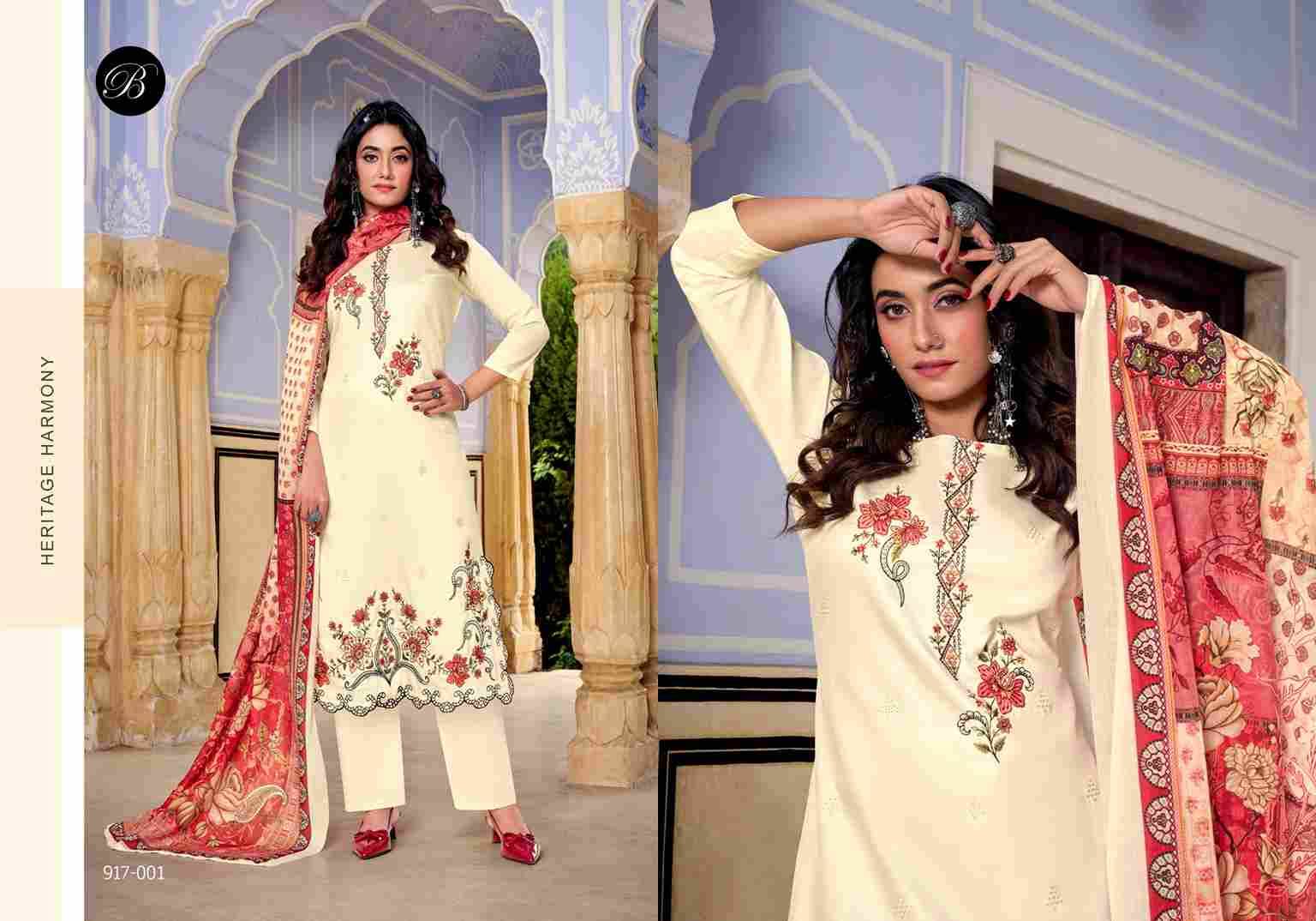 Zarqash Vol-11 By Belliza 917-001 To 917-006 Series Beautiful Festive Suits Stylish Fancy Colorful Casual Wear & Ethnic Wear Pure Jam Dresses At Wholesale Price