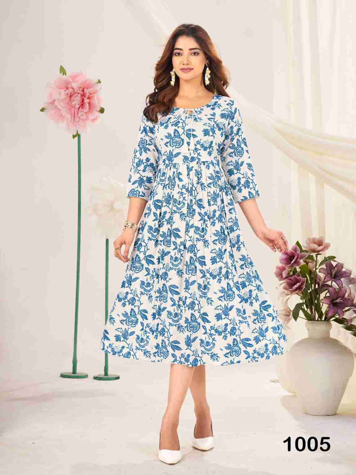 Classmate By Blue Hills 1001 To 1008 Series Designer Stylish Fancy Colorful Beautiful Party Wear & Ethnic Wear Collection Rayon Foil Kurtis At Wholesale Price