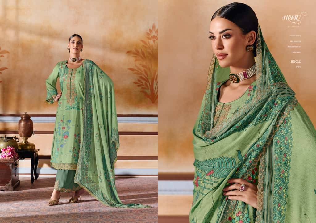 Shayri By Kimora Fashion 9901 To 9906 Series Designer Festive Suits Collection Beautiful Stylish Fancy Colorful Party Wear & Occasional Wear Pure Muslin Dresses At Wholesale Price