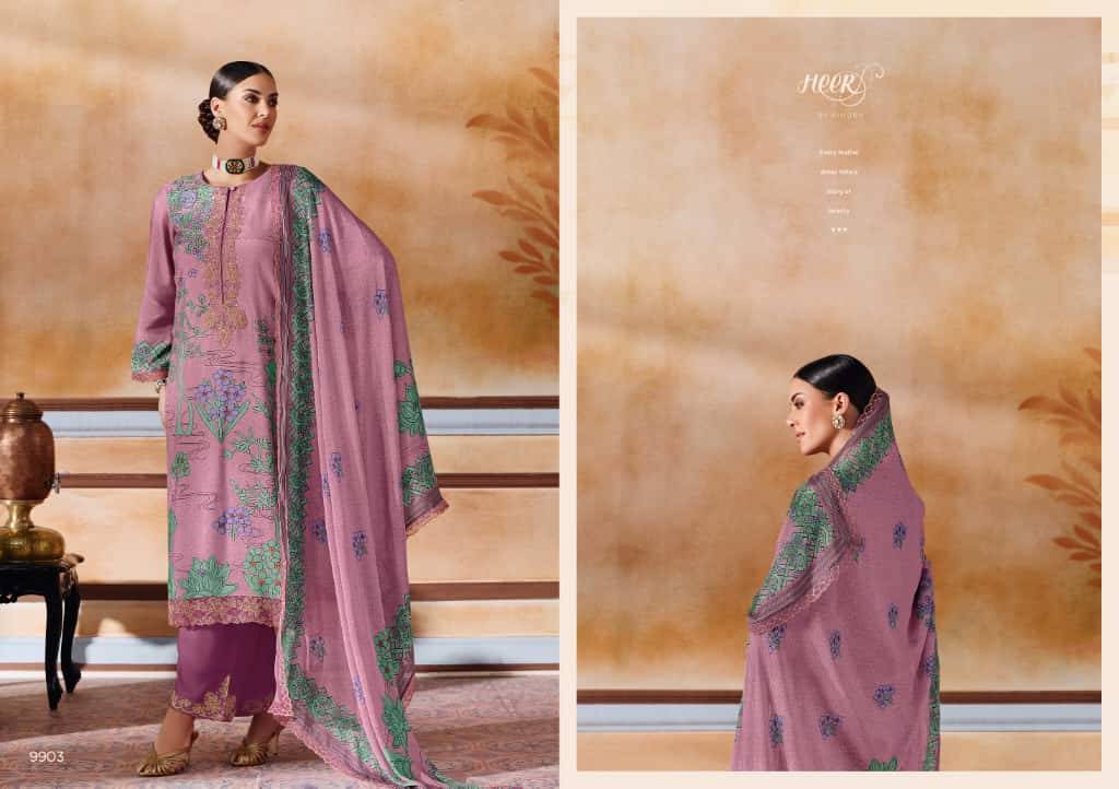 Shayri By Kimora Fashion 9901 To 9906 Series Designer Festive Suits Collection Beautiful Stylish Fancy Colorful Party Wear & Occasional Wear Pure Muslin Dresses At Wholesale Price