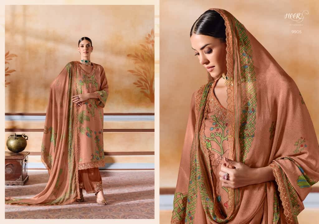 Shayri By Kimora Fashion 9901 To 9906 Series Designer Festive Suits Collection Beautiful Stylish Fancy Colorful Party Wear & Occasional Wear Pure Muslin Dresses At Wholesale Price