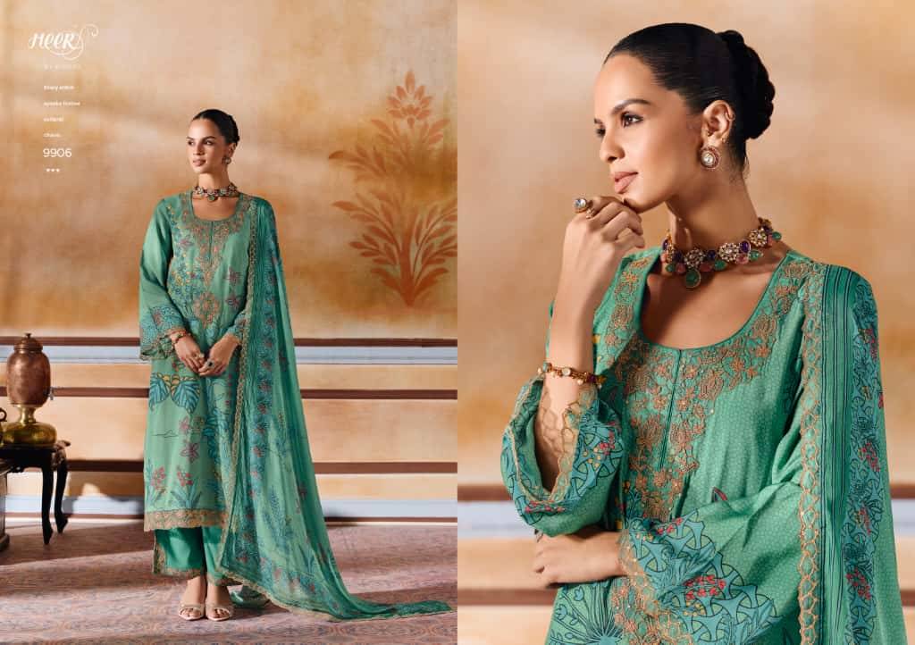 Shayri By Kimora Fashion 9901 To 9906 Series Designer Festive Suits Collection Beautiful Stylish Fancy Colorful Party Wear & Occasional Wear Pure Muslin Dresses At Wholesale Price