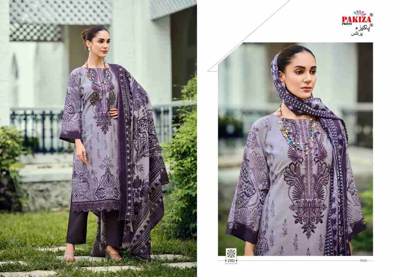 Zeenat Vol-13 By Pakiza Prints 1301 To 1310 Series Beautiful Festive Suits Stylish Fancy Colorful Party Wear & Occasional Wear Lawn Cotton Dresses At Wholesale Price