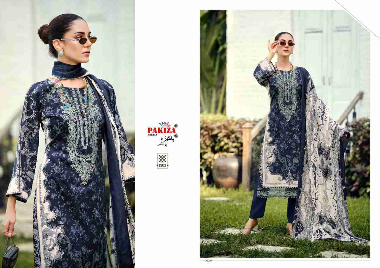 Zeenat Vol-13 By Pakiza Prints 1301 To 1310 Series Beautiful Festive Suits Stylish Fancy Colorful Party Wear & Occasional Wear Lawn Cotton Dresses At Wholesale Price