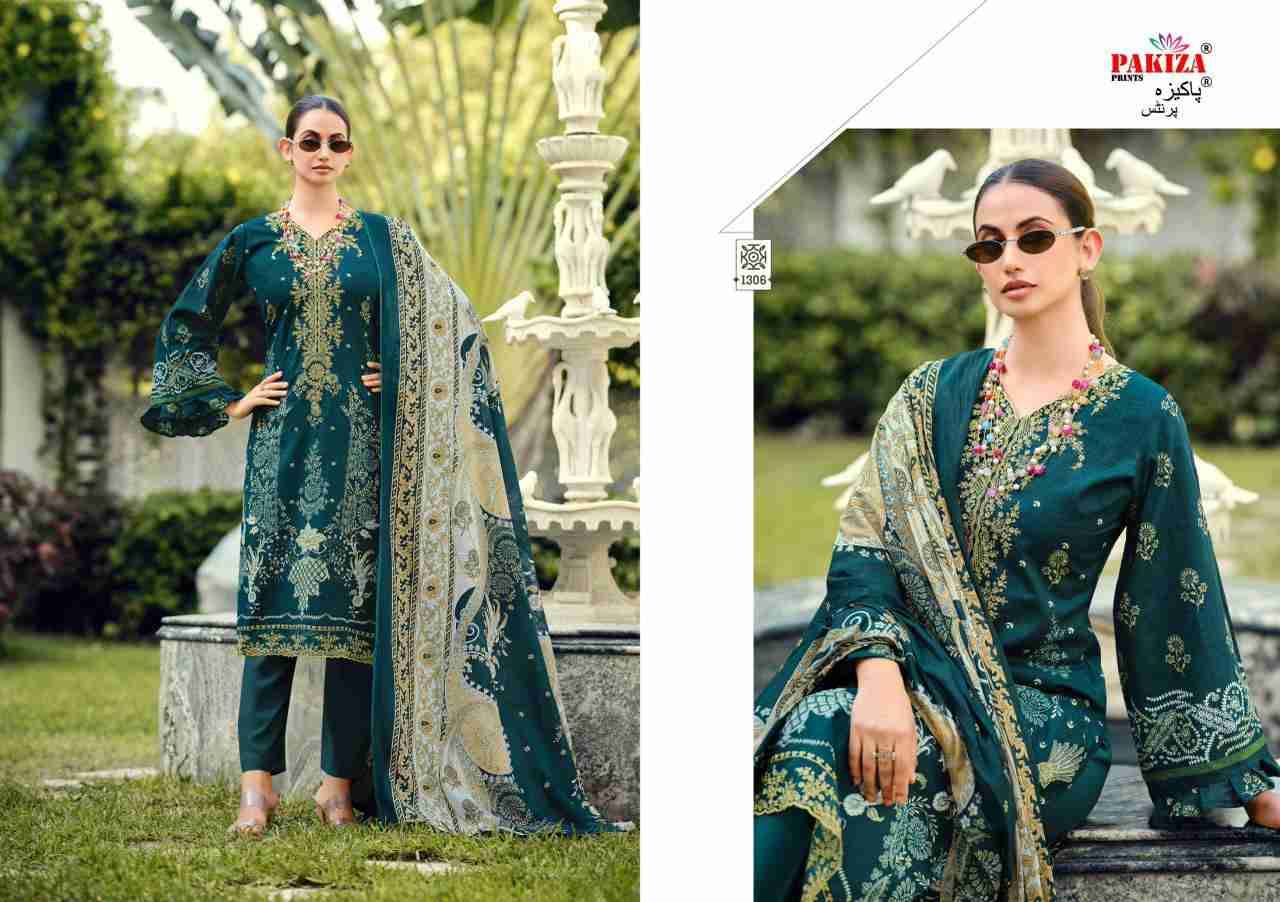 Zeenat Vol-13 By Pakiza Prints 1301 To 1310 Series Beautiful Festive Suits Stylish Fancy Colorful Party Wear & Occasional Wear Lawn Cotton Dresses At Wholesale Price