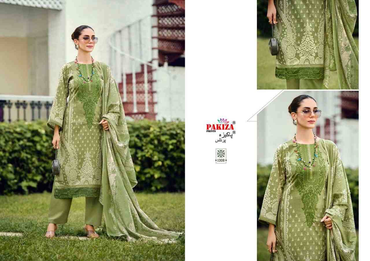 Zeenat Vol-13 By Pakiza Prints 1301 To 1310 Series Beautiful Festive Suits Stylish Fancy Colorful Party Wear & Occasional Wear Lawn Cotton Dresses At Wholesale Price
