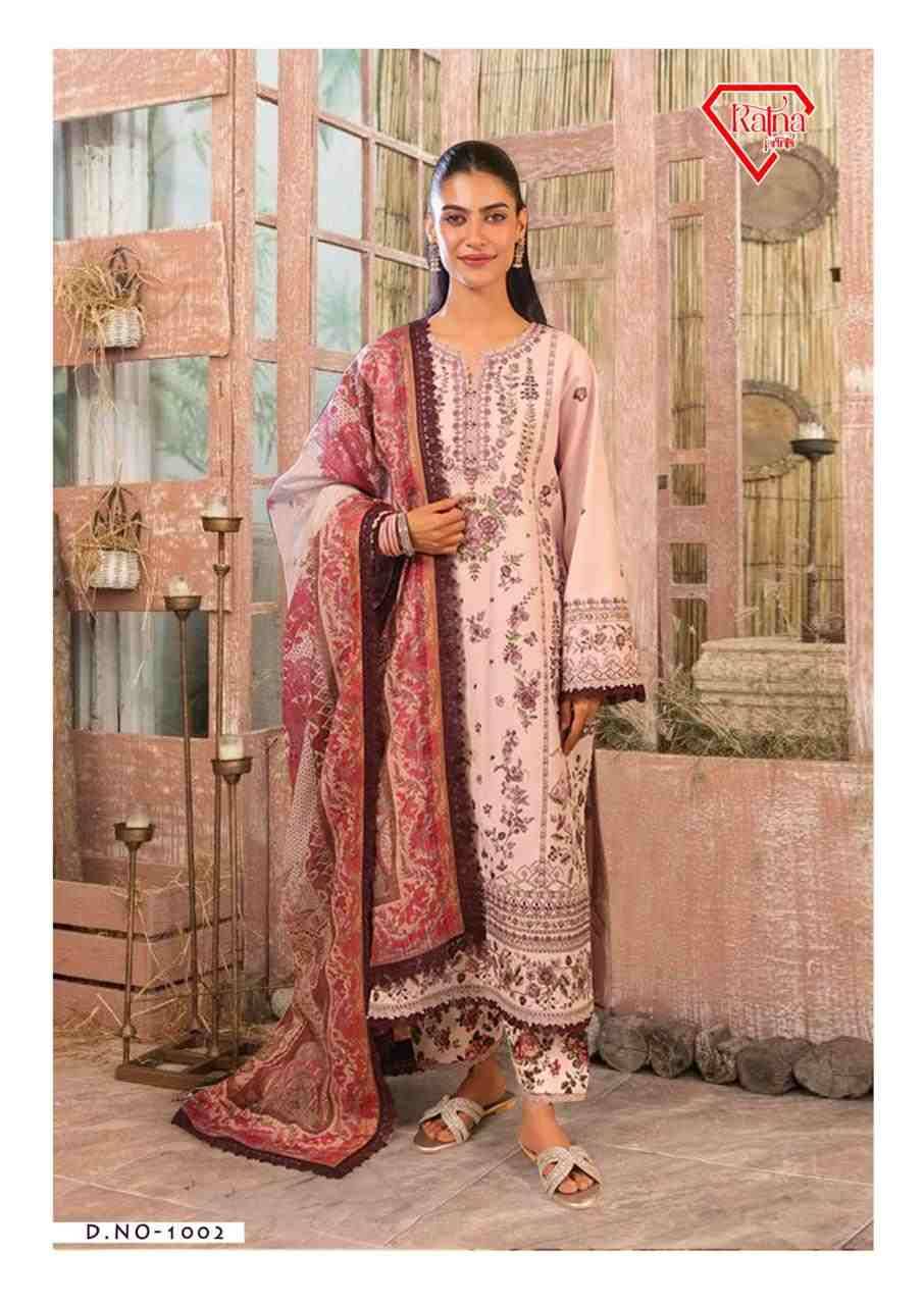 Firdous Vol-1 By Ratna Prints 1001 To 1004 Series Beautiful Festive Suits Stylish Fancy Colorful Party Wear & Occasional Wear Heavy Cotton Dresses At Wholesale Price