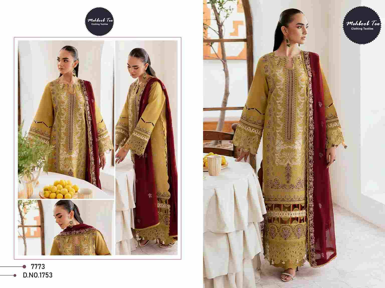 Mehboob Tex Hit Design 1753 By Mehboob Tex Beautiful Pakistani Suits Stylish Fancy Colorful Party Wear & Occasional Wear Pure Cotton Dresses At Wholesale Price