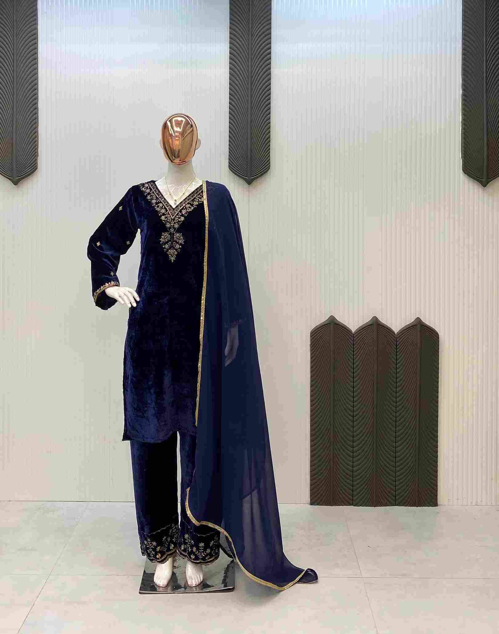 Le-2025 By Fashid Wholesale 01 To 02 Series Beautiful Festive Suits Colorful Stylish Fancy Casual Wear & Ethnic Wear Velvet Dresses At Wholesale Price