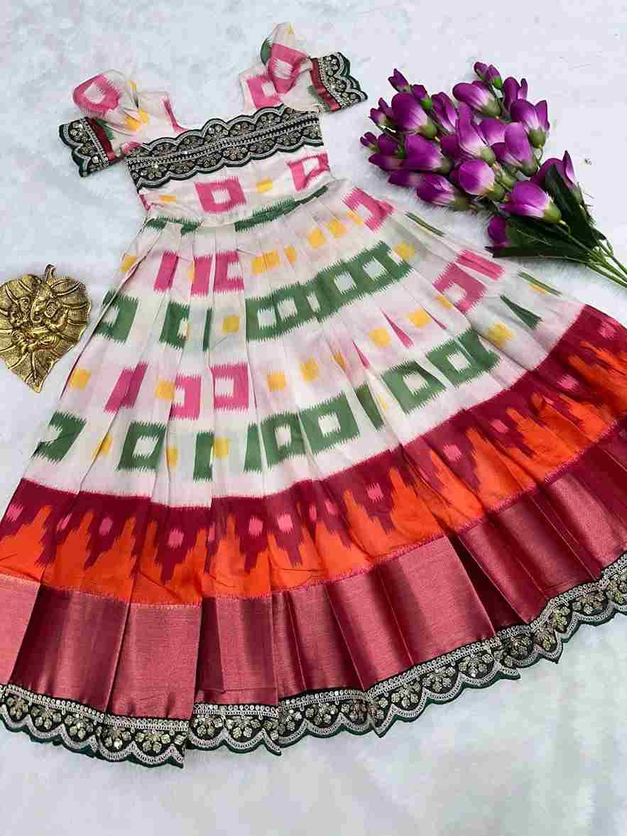 Pv-kids-Gown VOl-12 By Fashid Wholesale 01 To 06 Series Designer Beautiful Collection Occasional Wear & Party Wear Pure Silk Gowns At Wholesale Price