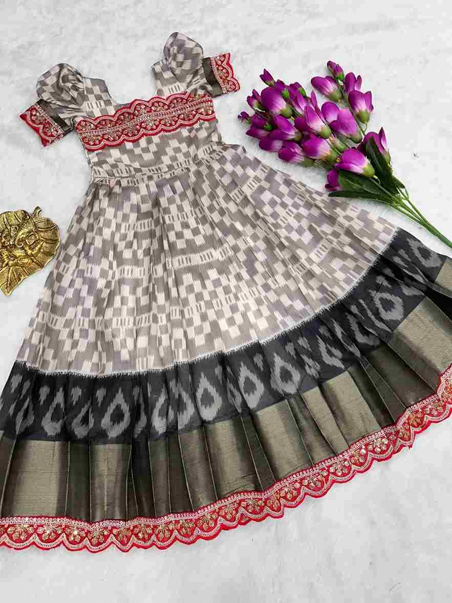 Pv-kids-Gown VOl-12 By Fashid Wholesale 01 To 06 Series Designer Beautiful Collection Occasional Wear & Party Wear Pure Silk Gowns At Wholesale Price