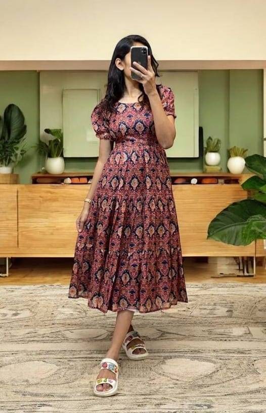 Pv-Gown Vol-7 By Fashid Wholesale 01 To 05 Series Designer Beautiful Collection Occasional Wear & Party Wear Pure Cotton Silk Gowns At Wholesale Price