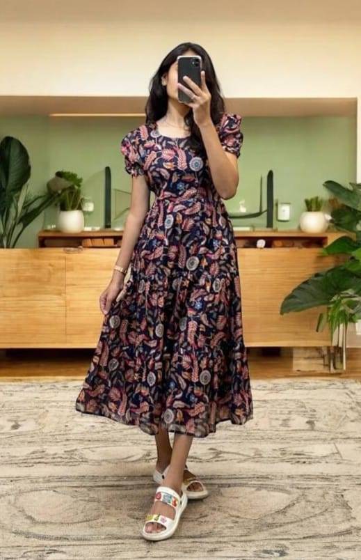 Pv-Gown Vol-7 By Fashid Wholesale 01 To 05 Series Designer Beautiful Collection Occasional Wear & Party Wear Pure Cotton Silk Gowns At Wholesale Price