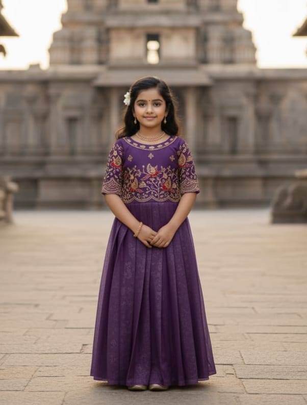 Pv-Kids-Gown Vol-15 By Fashid Wholesale 01 To 05 Series Designer Beautiful Collection Occasional Wear & Party Wear Pure Georgette Silk Gowns At Wholesale Price