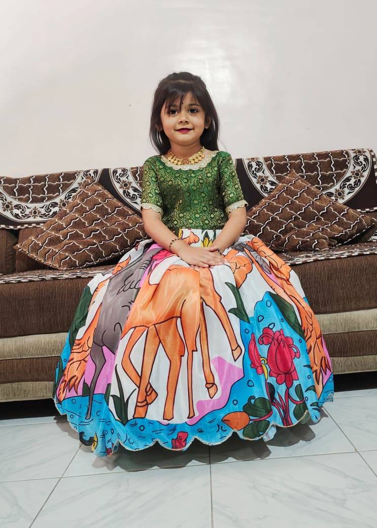 Pv-Kids-Gown Vol-16 By Fashid Wholesale 01 To 04 Series Designer Beautiful Collection Occasional Wear & Party Wear Pure Chinnon Silk Gowns At Wholesale Price